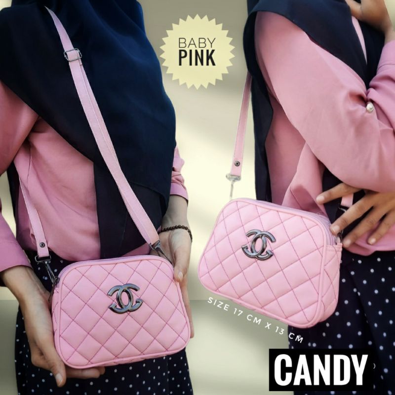 TAS SELEMPANG CANDY EMBOS 2 RUANG ACC TAS DAPAT RANDOM