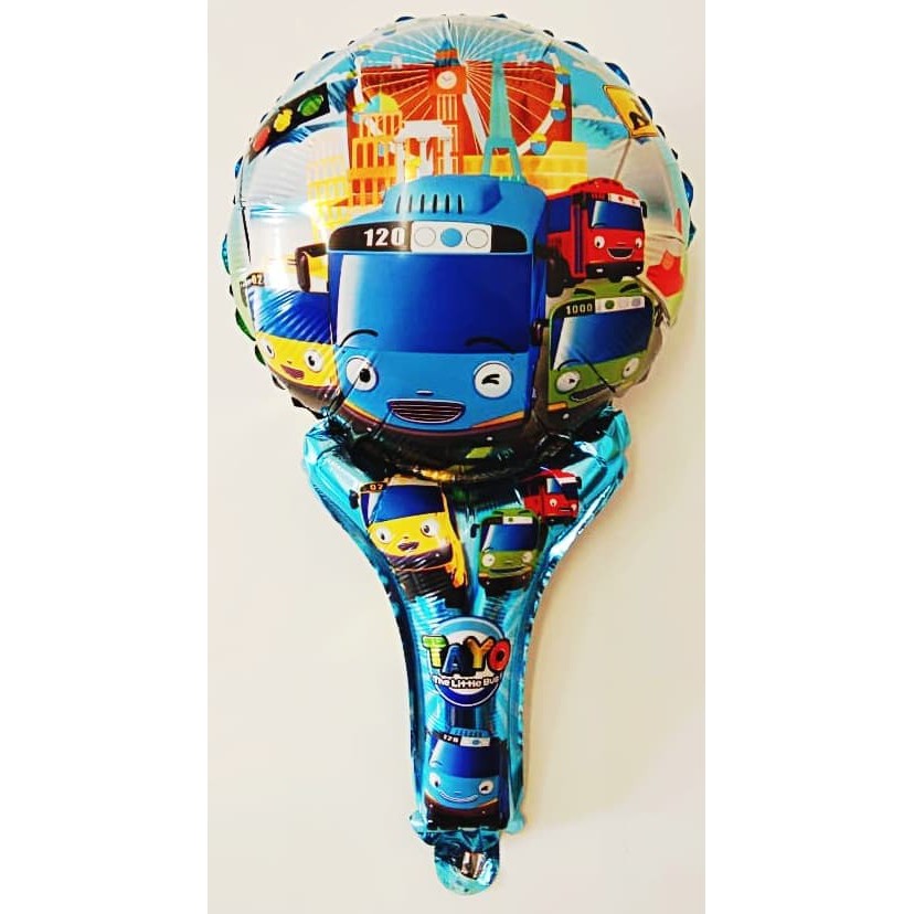 souvenir ultah anak balon foil tayo