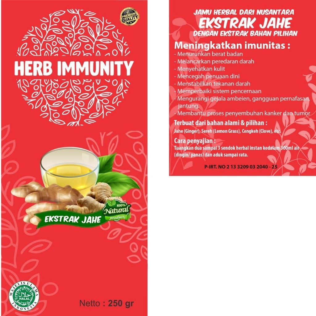 

Jamu Herbal Imun Jahe