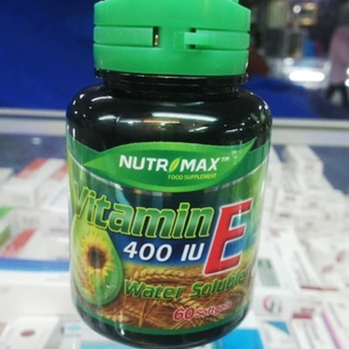 Nutrimax Vitamin E 400 IU Water Soluble isi 60 imunitas kulit sehat