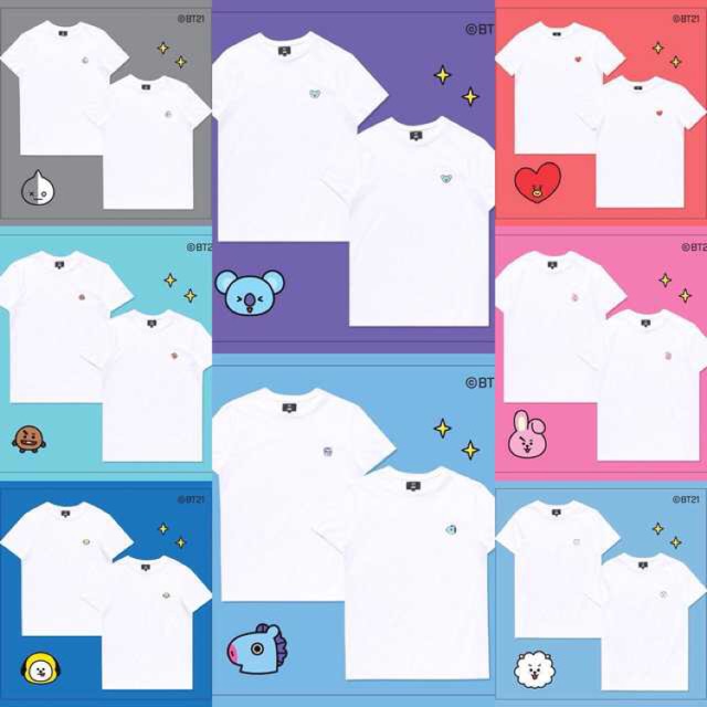 OFFICIAL TSHIRT BT21 X HUNT  PAJAMAS