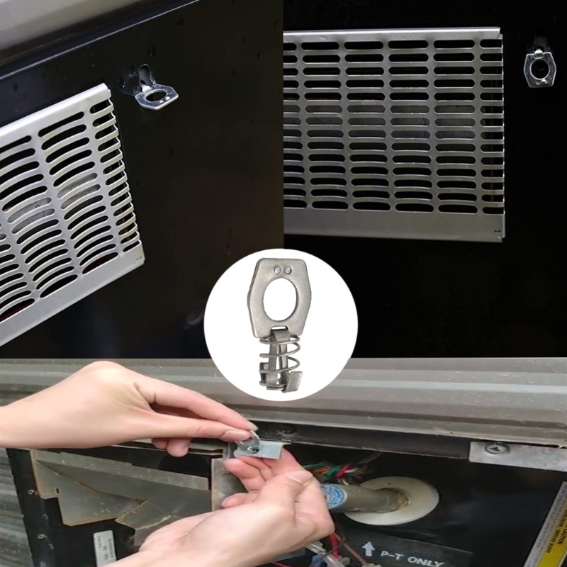Zzz 2 Pak Kunci Latch Pengencang Water Heater RV Trailer Camper Bahan Metal Mudah Dipasang
