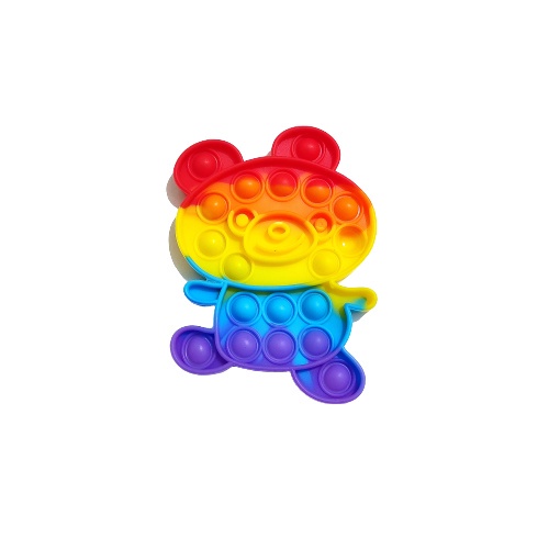 [TM] Pop it fidget toy Rainbow-Bear