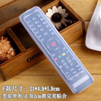 Sarung Silikon Pelindung Remote Kontrol TV AC 21.5 x 5 cm Transparent