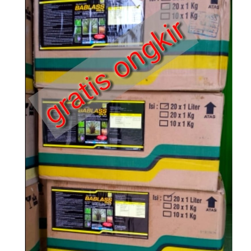 (GRATIS OINGKIR) bablas 490SL paket  1dus isi 20x1liter herbisida sangat cepat untuk membasmi rumput