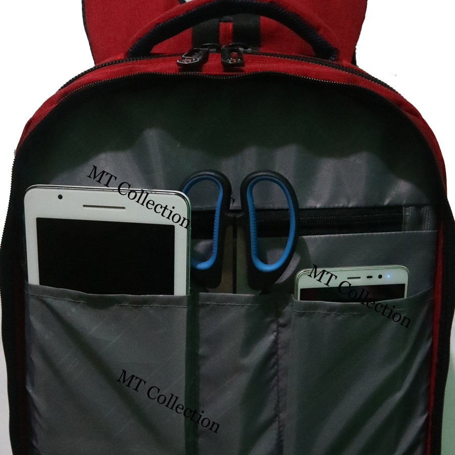 Tas Ransel CARBONI BACKPACK 050, Tas Sekolah, Tas Kerja, Tas Travel bahan Tebal  Original