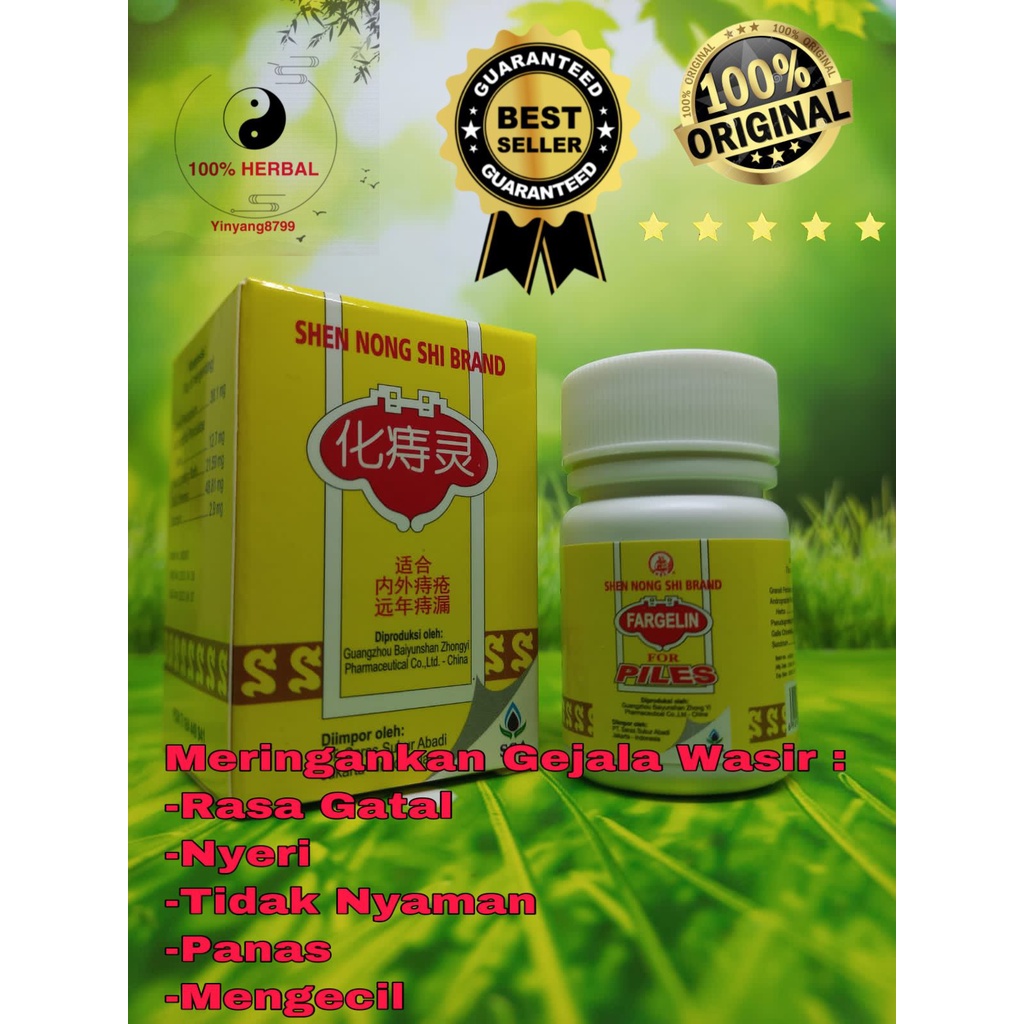Fargelin / Shen Nong Brand Fargelin For Piles / Shen Nong Hua Shi Ling - Wasir
