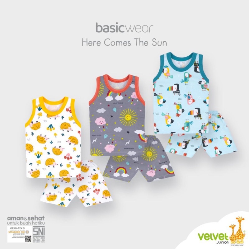 Velvet Junior Setelan Kutung Seri Here Comes The Sun