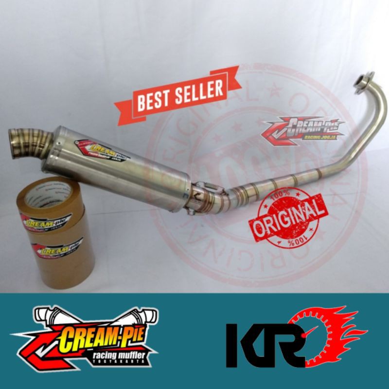 Knalpot Creampie Stainless Oval Yamaha Vixion Old 100% Asli