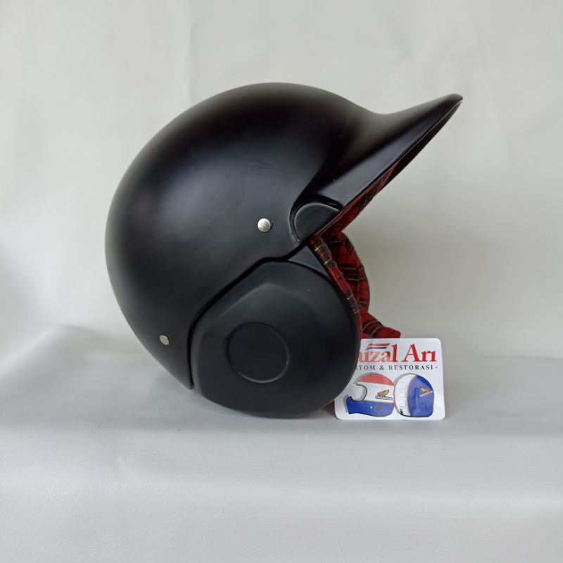 Helm Astrea Baseball Hitam Doft Busa Tartan