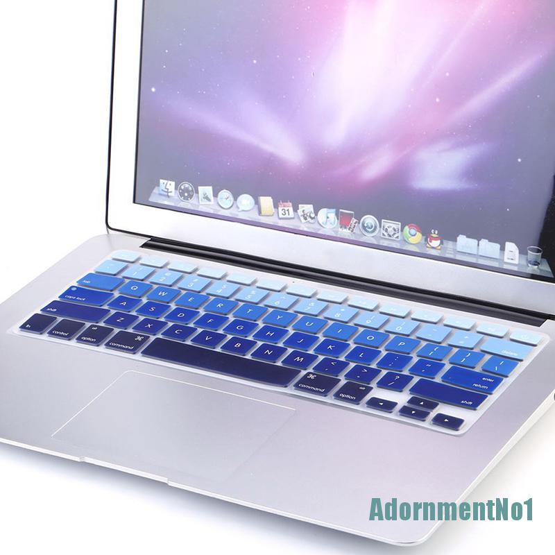 [AdornmentNo1]Rainbow Silicone Keyboard Case Cover Skin Protector for iMac Macbook Pro 13&quot; 15&quot;