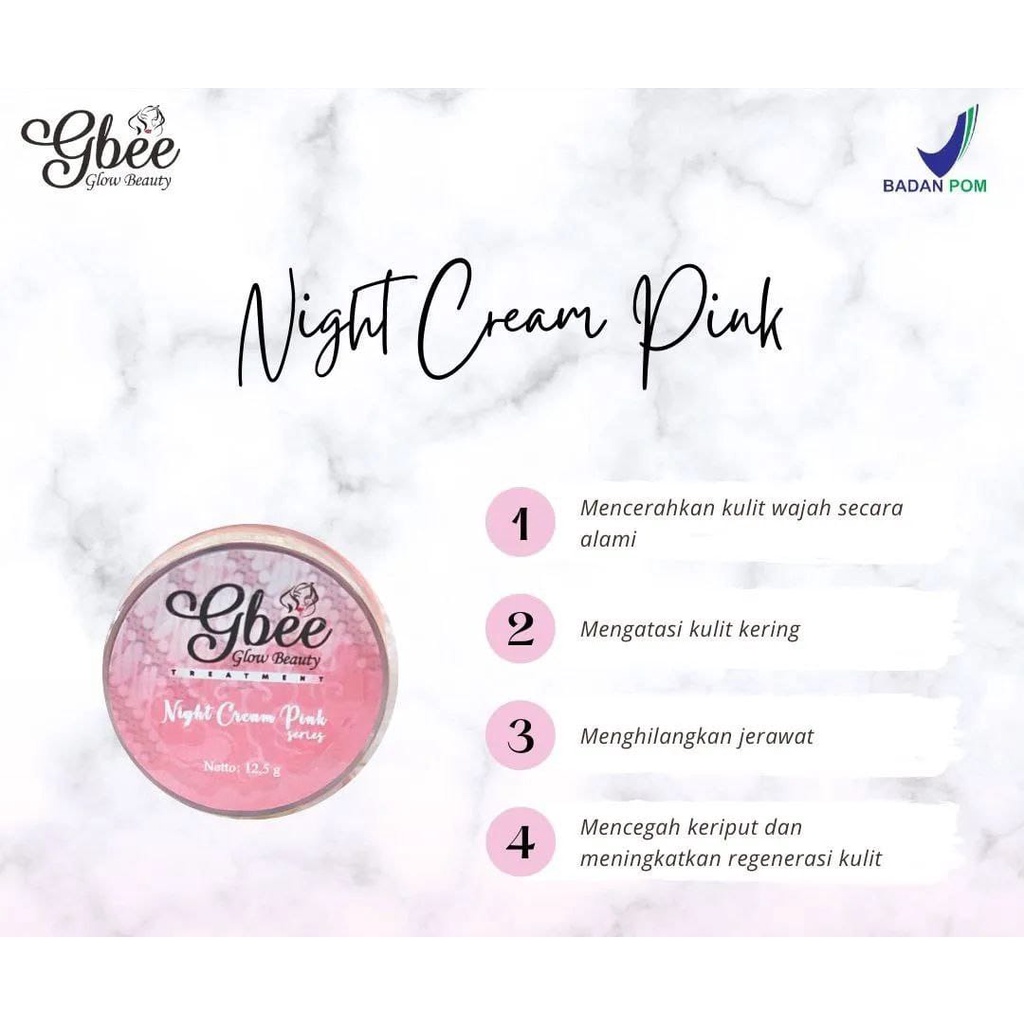 Paket Kombinasi Kinclong gbee GLOW BEAUTY PERAWATAN WAJAH skincare glowing terlaris termurah-4