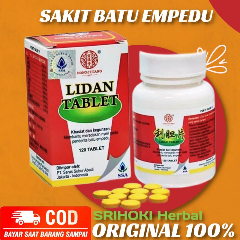 Obat Herbal Cina Batu Empedu Original LIDAN TABLET / LIDAN PIAN Tradisional Alami