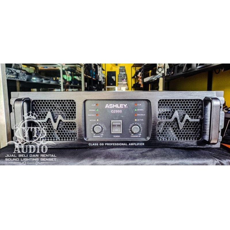 Power Amplifier Ashley G2000 Original Amplifier Class GB ORIGINAL PROMO