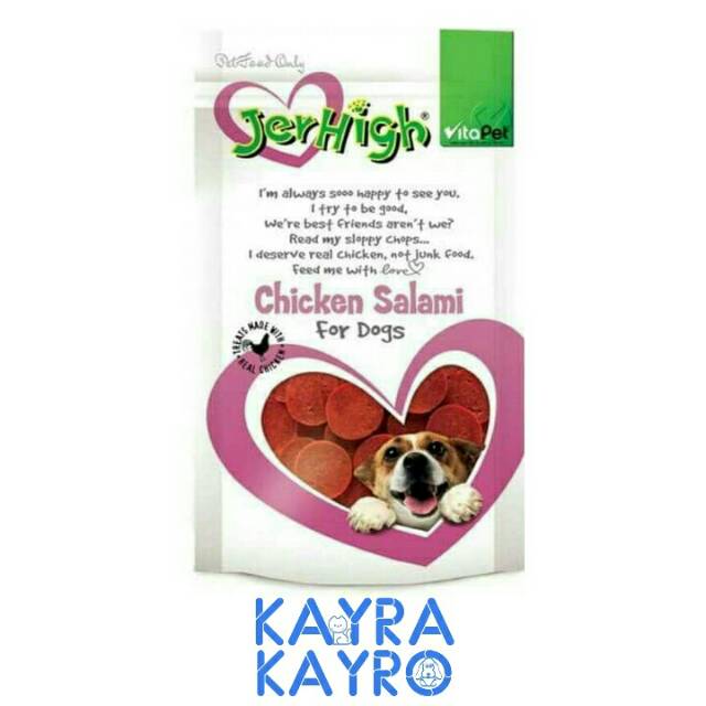 JerHigh VitaPet Chicken Salami for Dog 100 gr - Snack/Treat/Camilan Anjing