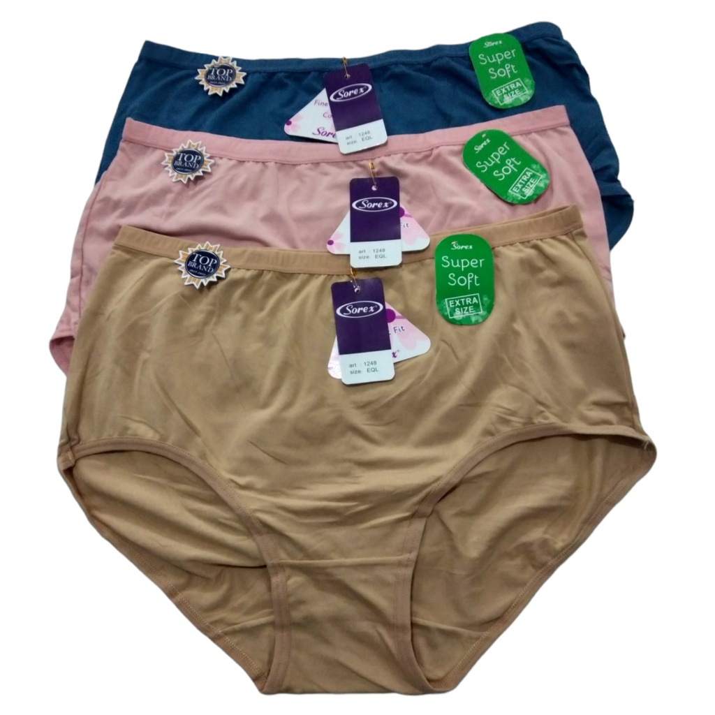 Celana dalam wanita sorex JUMBO Super Soft / CD 1248 EQL ( XXXL) , QQL ( 5L ) , QXL ( 6L )