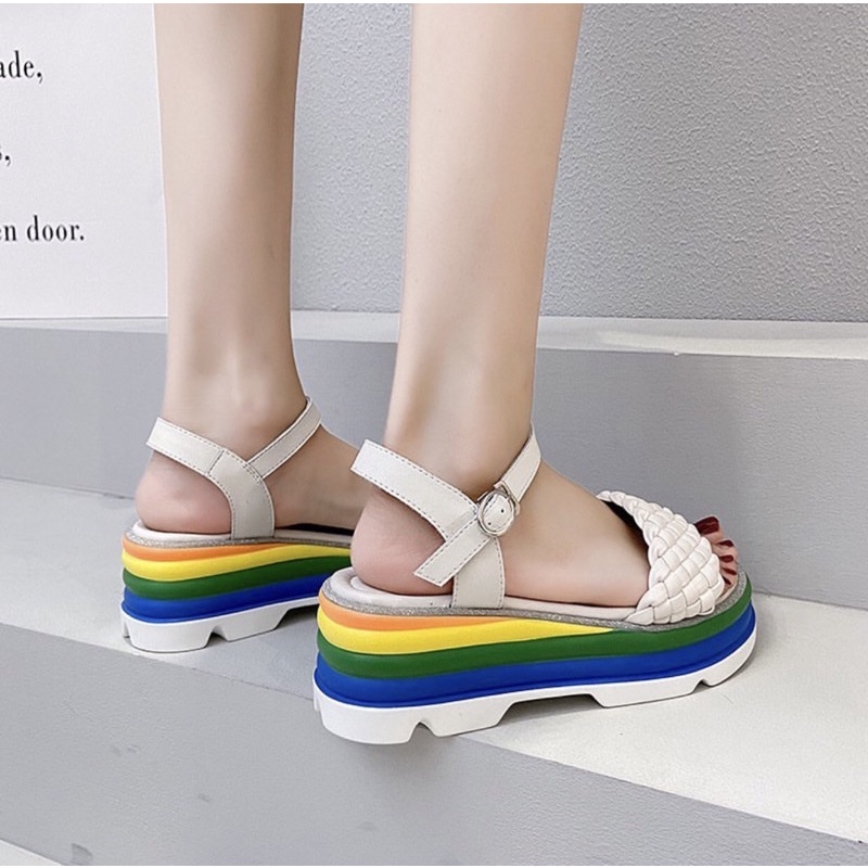 Wedges D2158 sendal wanita import realpict