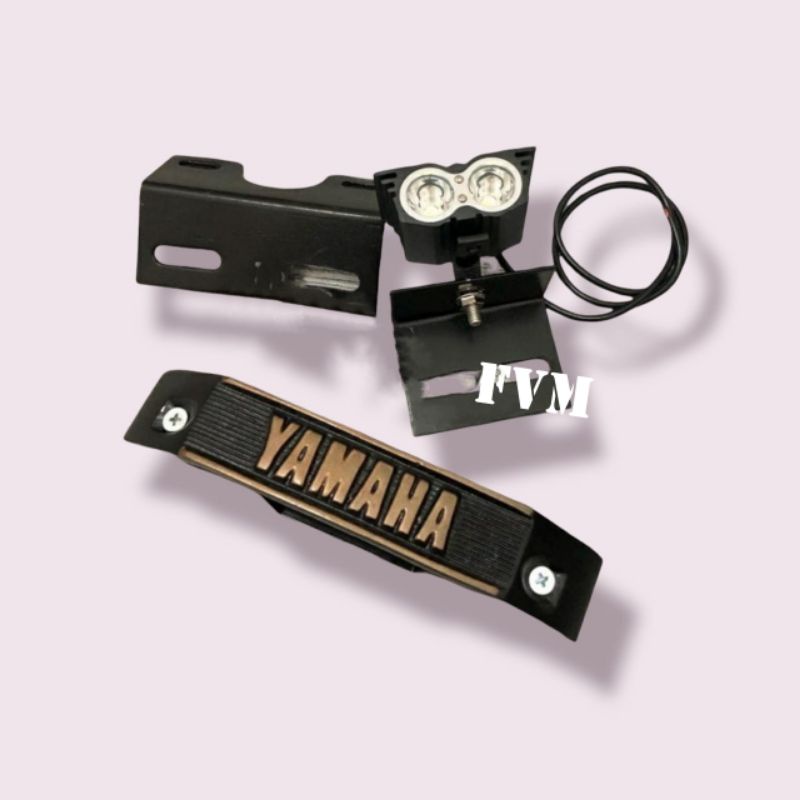 lampu sorot/tembak owl led 2mata+breket dan kumis rxking rx king rx k