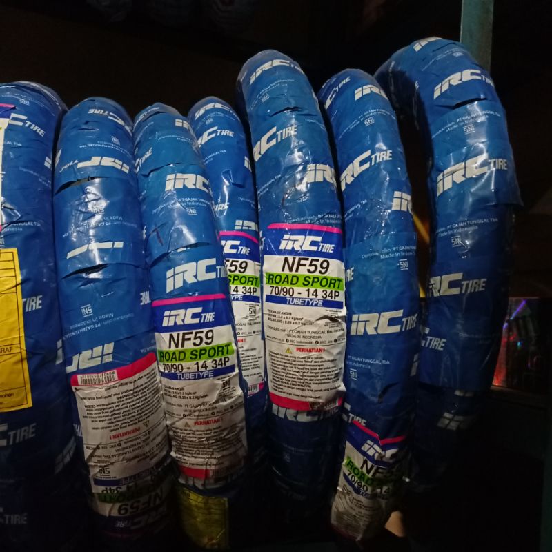 BAN LUAR DEPAN MIO SOUL M3 XEON IRC 70/90-14 NON TUBLES ORIGINAL ASLI IRC