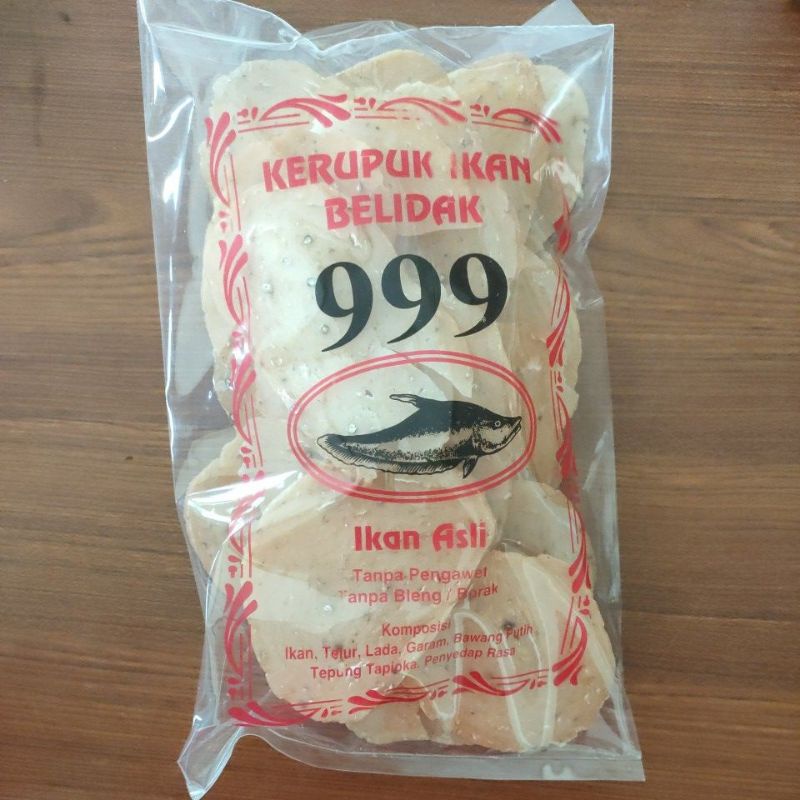 

Kerupuk Ikan Belidak 999 500gr Tanpa pengawet