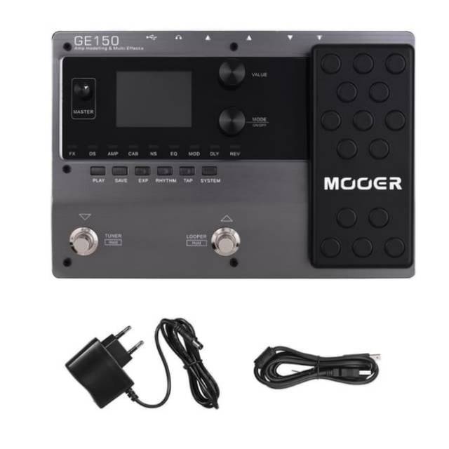 Multi efek  gitar listrik elektrik zoom digital pedal mooer ge100  murah dilengkapi looper