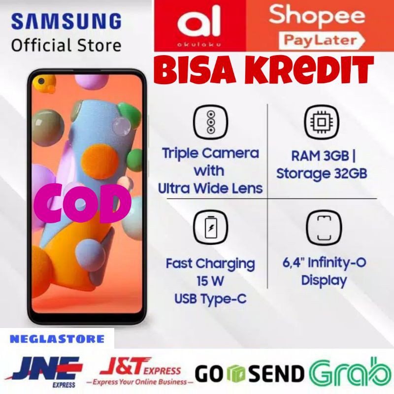 Samsung GALAXY A11 RAM 3/32 & A10s  -GARANSI RESMI SEIN