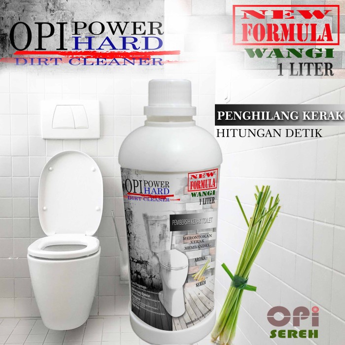 Pembersih Kerak Toilet 1 Liter Wangi sereh dan varian lainnyaFormula Baru pilihan wangi Produk OPI baru by Ovelly shop sudah ada izin edar resmi by Oke sabun suplayer