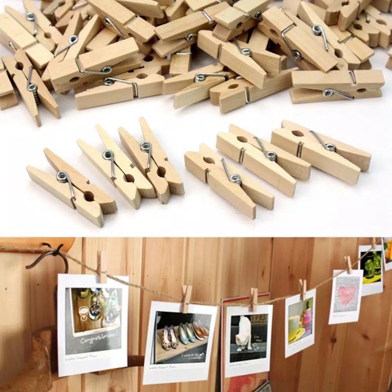 

Wooden Clip / Jepitan Kayu Set