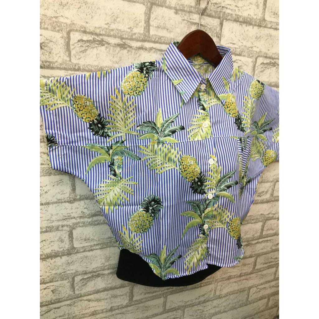 BLOUSE ATASAN FLEURS FLEURISSENT KEMEJA KALONG SALUR WANITA PREMIUM