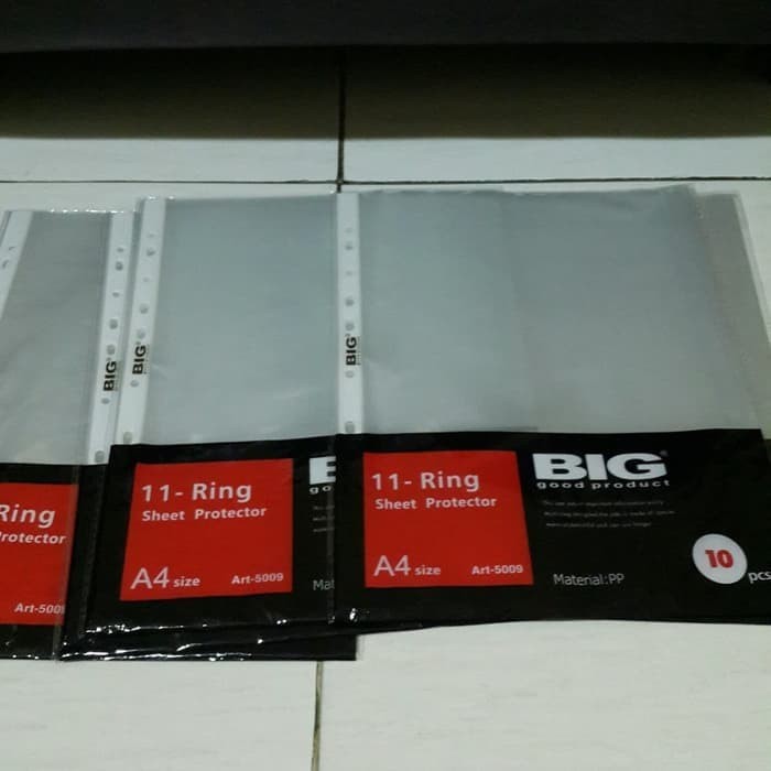 Map / Sheet Protector BIG - 11 Ring A4 & F4 - ATK
