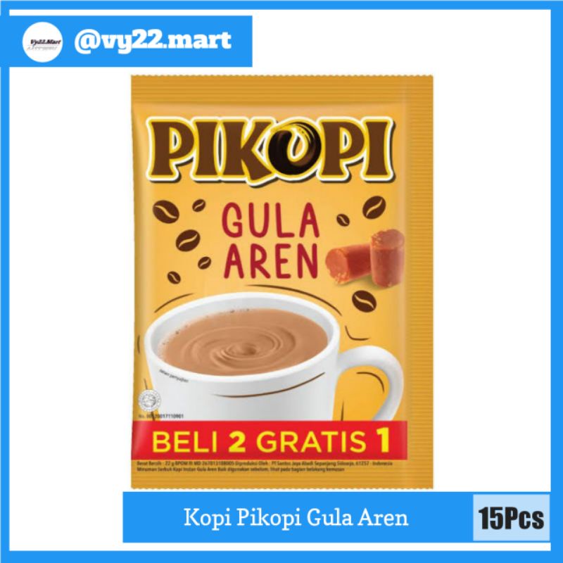 

Kopi Pikopi Gula Aren isi 15Pcs