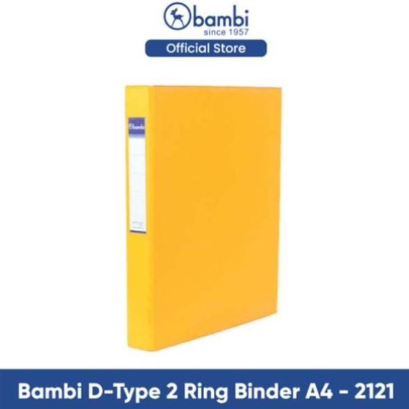 

BISA BAYAR DITEMPAT Bambi D-Type 2 Ring Binder A4 - 2121 PRODUK TERBATAS Kode 729