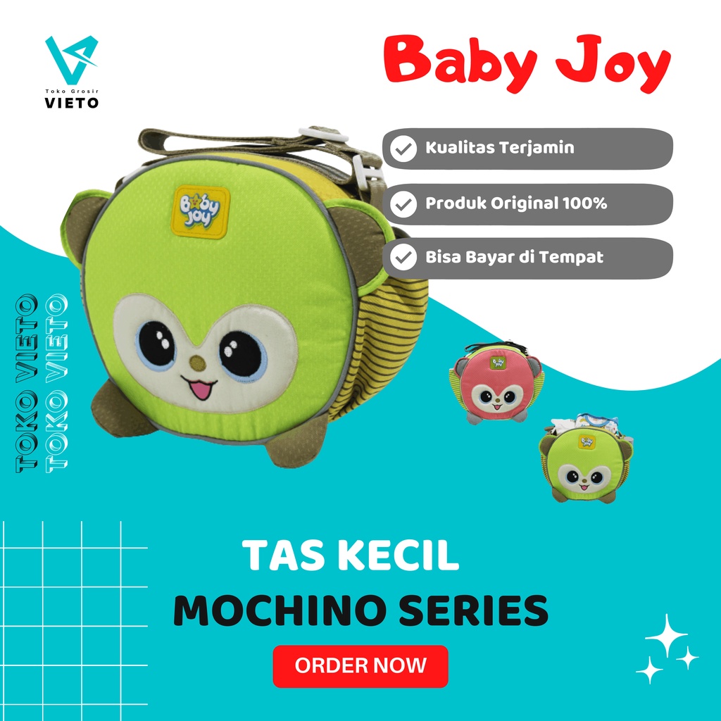 Tas Selempang Kecil Perlengkapan Travelling Anak Bayi Mochino Series Baby Joy BJT1024 Bahan Bagian L
