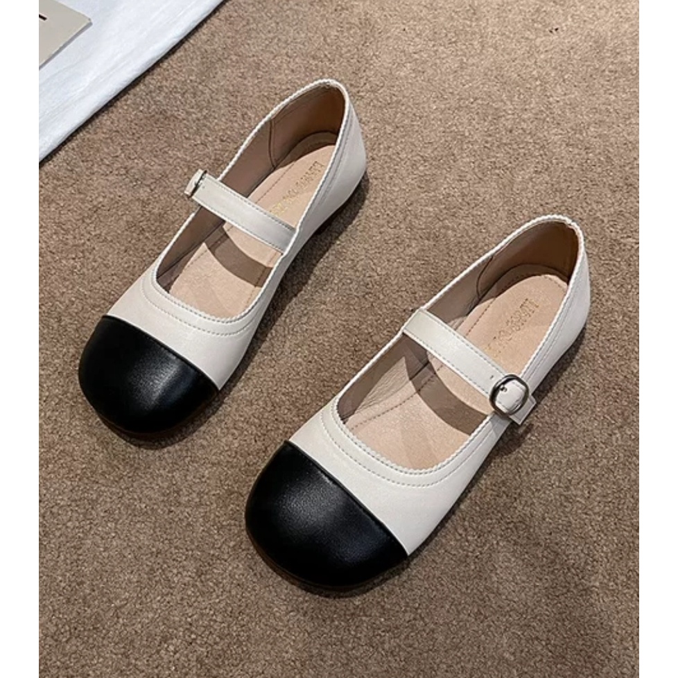 SS2233 Flat Shoes Wanita Fashion Import TT Ballerina Slip On Ready Jakarta Bisa COD (With Box)