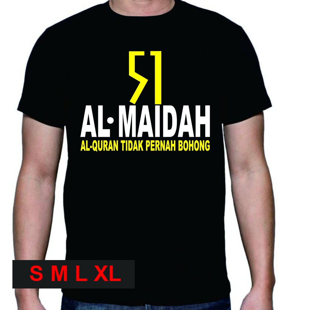 Al Maidah 51 Al-Qur’an Kaos Islam Murah distro grosir berkualitas Sablon polyflex