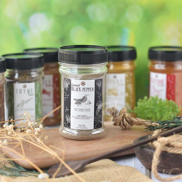 

House Of Organix Ground Black Pepper ( Lada Hitam Halus ) 60 Gr BERKUALITAS