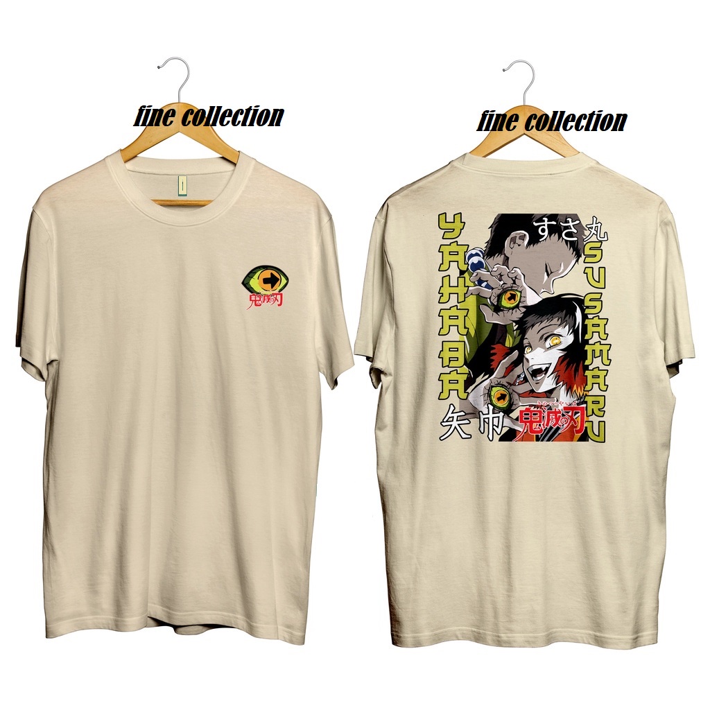 FC - Kaos Oversize Anime YAHABA SUSAMARU KIMETSU // Kaos Anime Japan T- shirt