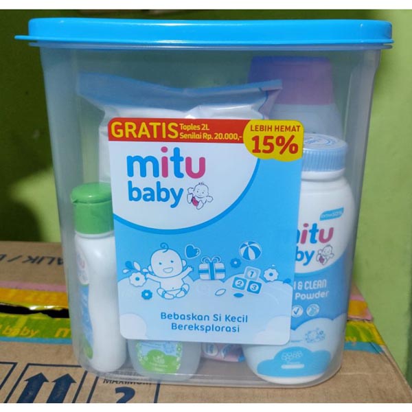 [PAKET BAYI | 5IN1 + TOPLES 2L] [BPOM] MITU Baby Special Pack GIFT SET Bayi | Paket Hadiah Bayi 5in1 | Shampoo Body Wash 200ml_Cerianti