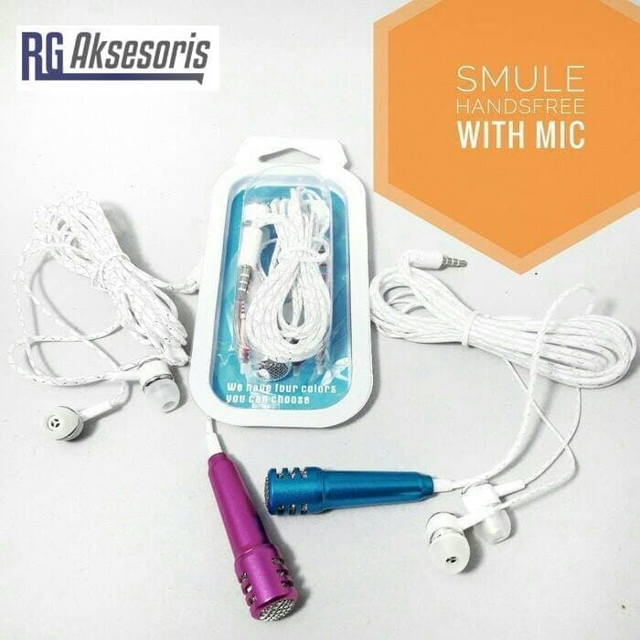 Handsfree / headset / earphone with MIC for smule