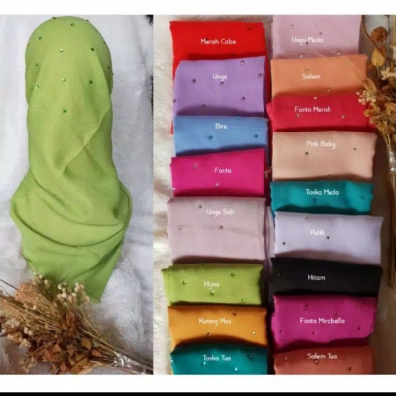JILBAB SEGIEMPAT PARIS SWAROVSKI