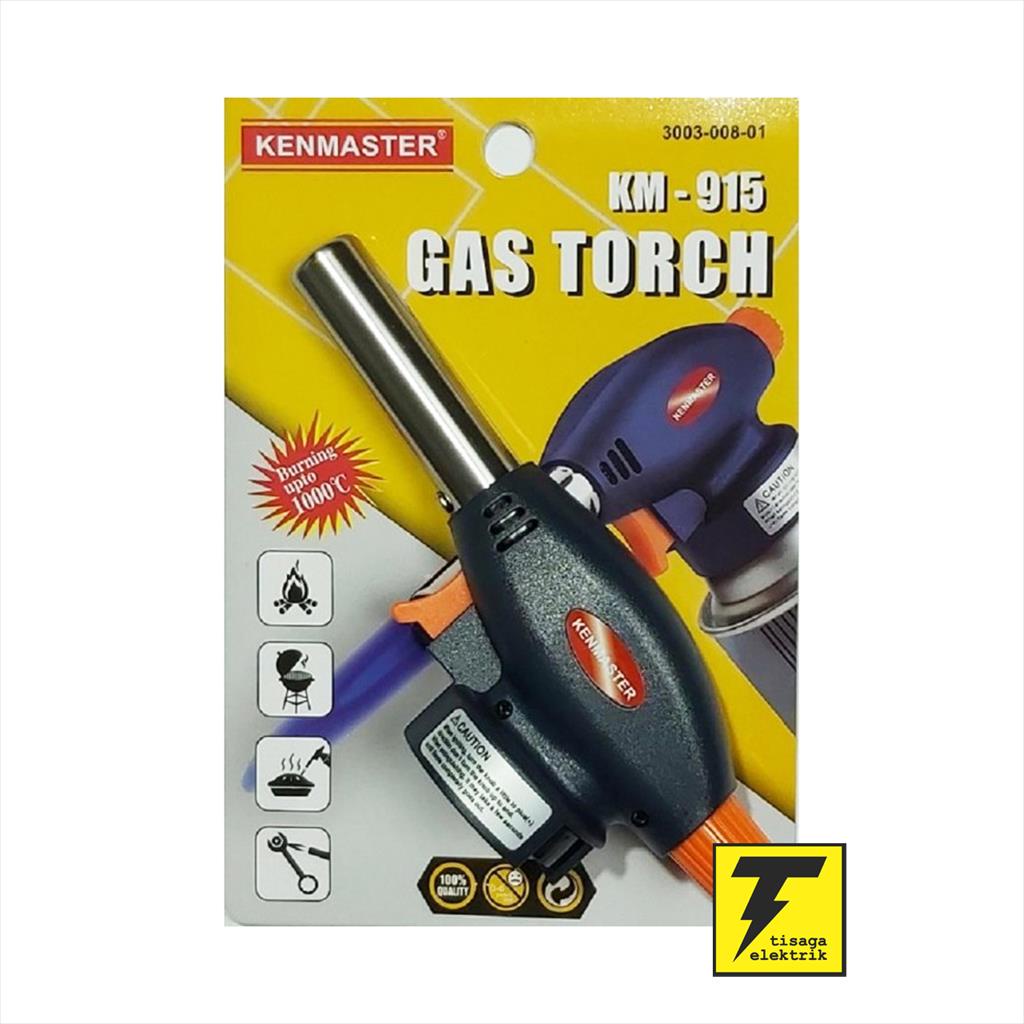 Kenmaster Gas Torch KM-915 Blister - Alat Bakar Las Butana Isi Ulang