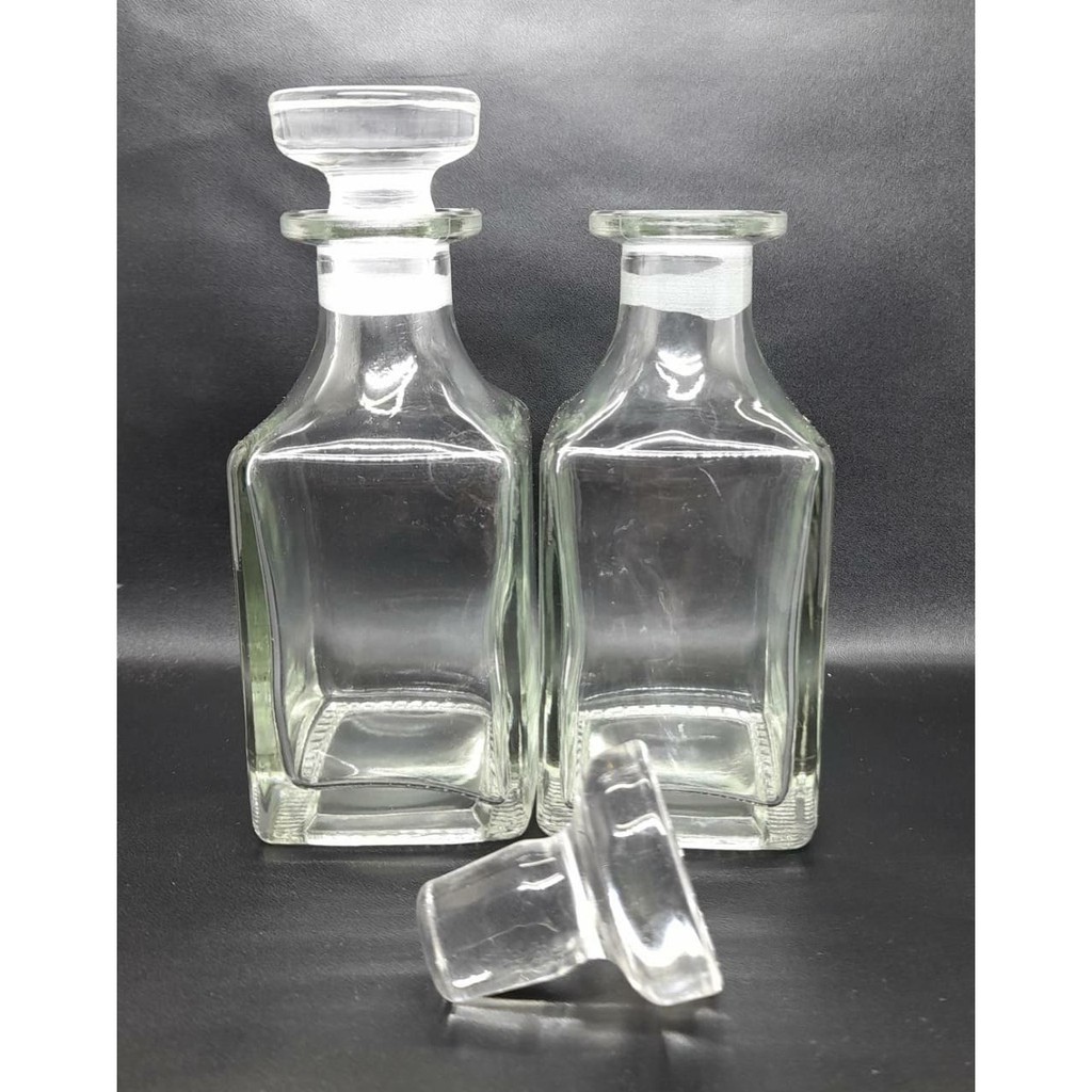 BOTOL JIN 150 ML PENDEK  KACA POLOS. BOTOL BIBIT ANTIK SAUDI . BOTOL BIANG. HARGA PER PCS.