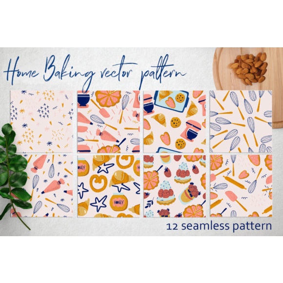 Home Baking Vector Pattern