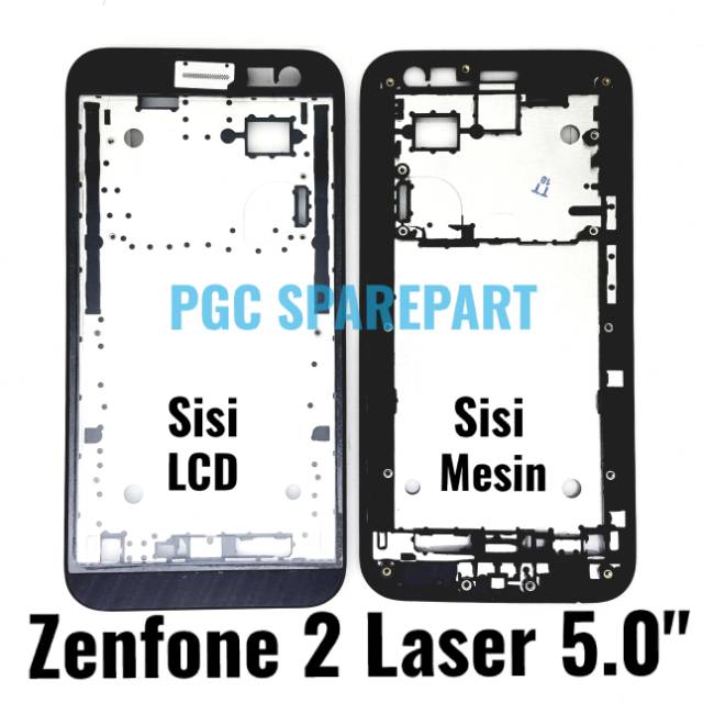 Ori Frame Tulang Tengah AS Zenfone 2 Laser 5" / Z00RD Z00ED ZE500KL ZE500KG - Bezzel Bejel Bezel Tem