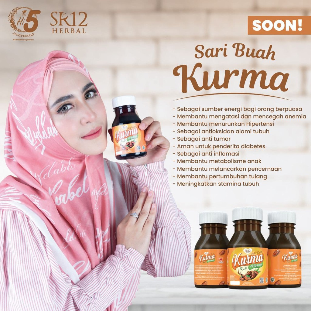 SR12 HERBAL SKINCARE SARI BUAH KURMA AL BAROKAH / SARI KURMA ASLI / MENINGKATKAN STAMINA TUBUH / MENCEGAH ANEMIA