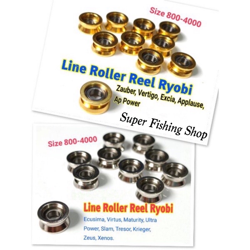 Line Roller untuk Reel Ryobi Chrome Stainless
