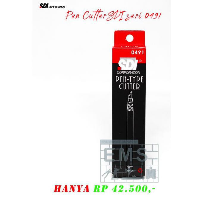 

[[BISA COD]] Pen Cutter SDI + Mata Pisau seri 0491 / Alat Bantu Potong Kertas