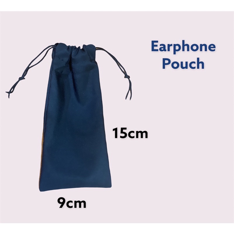 Fawn’G Handmade - Earphone Pouch Bahan Waterproof / Pouch serut Mini