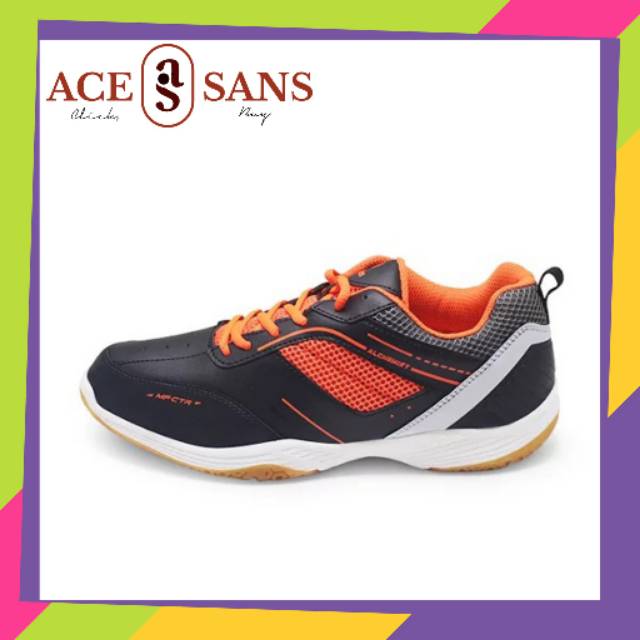 Ardiles Men Alchemist Sepatu Badminton - Hitam Orange | Sneakers | Sepatu | Ardiles | Original