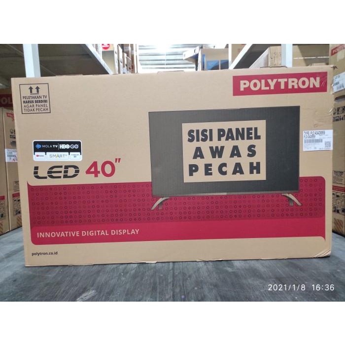 PROMO LED TV POLYTRON 40" 40AD8959 40 INCH USB MOVIE HD HDMI SMART TV